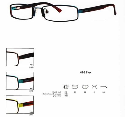 496 54-17/140 M03 CHESTNUTBROWN/TURQUOISE - JAI KUDO 1090