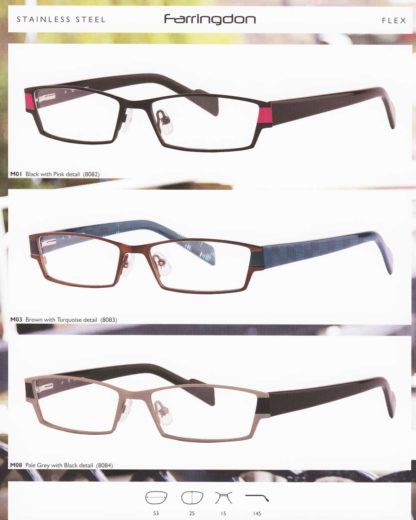 FARRINGDON 53-15/145 M03 BROWN/TURQUOISE - JK LONDON 8083